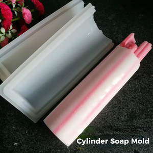 Cylindre savon moule ensemble 10 pièces kaléidoscope tirer à travers savon moule ensemble 1000ml/35oz Silicone colonne moule pour bricolage savons bougies - Product Image 3