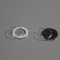 Présentoir de rangement de pièces d'argent en forme de lingot de médaille personnalisé, Capsule de pièce ronde en plastique acrylique avec coussinets en mousse