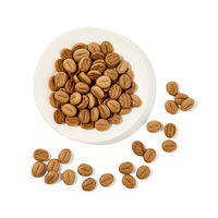 Biscuits en forme de grains de café OEM, saveur thé noir latte, biscuits croustillants, collation croustillante, marque privée, vente en gros, directement de l'usine