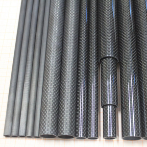 Tube en fibre de carbone à paroi mince taille personnalisée 0.5mm 1mm 2mm, rouleau léger haute résistance, coupe OEM et CNC disponible - Product Image 1