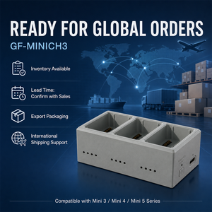 Chargeur de batterie en gros GF-MINICH3 à 3 emplacements compatible avec les batteries de drones DJI Mini 3, Mini <span class=keywords><strong>4</strong></span>, Mini <span class=keywords><strong>5</strong></span> Series – Hub de charge - Product Image 6