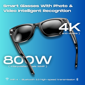 Gafas Inteligentes NX Z2 con IA, Asistente de Traducción en Tiempo Real, Cámara con Estabilización de Video y Fotografía 1080P, Control por Voz, IP68 - Product Image 2