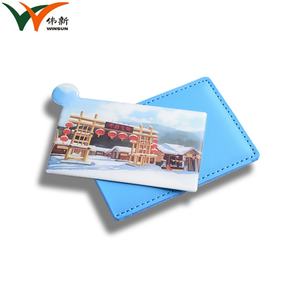 Promotional Gift Card Shape Cheap Small Stainless Steel <b>Compact</b> Makeup Pocket <b>Mirror</b> - Product Image 3