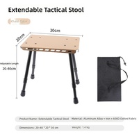 Table de jardin pliante moderne en fer et tissu Oxford – Tabouret portable pour camping, pêche et pique-nique