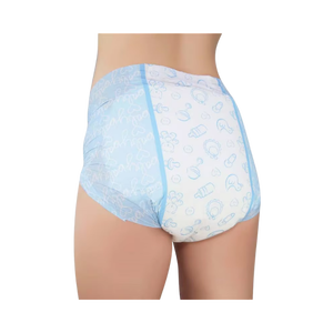 Fabricants de couches pour adultes épaisses super absorbantes jetables en gros Chine Couches pour adultes douces pour femmes <span class=keywords><strong>sexy</strong></span> imprimées bleu - Product Image 3