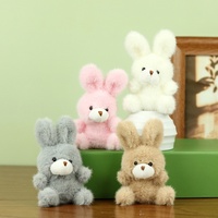 MYT Brand Internet Celebrity Cute Little Bunny Teddy Bear Plush Custom Design Cartoon Doll Pendant Bag Charm Keychain