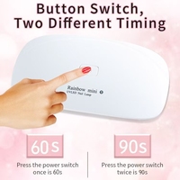 Lampe UV 6W pour Séchage des Ongles avec Interface Type-C, Taille Mini, Longueur d'Onde 365nm, Portable et Pliable pour Usage en Salon, Séchage Rapide