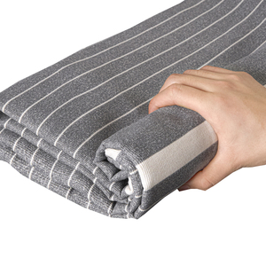 <b>Striped</b> Cotton Linen <b>Bed</b> <b>Sheet</b> Set 3 Pcs Cooling Home Use - Product Image 2