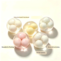 332 Hot Macaron Crunchy Handmade Ball, Strawberry Chocolate Crackle Stress Relief Fidget Toy