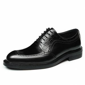 Chaussures de soirée modernes de haute qualité à bout rond en cuir de vache véritable, fabriquées à la main, à lacets, pour femmes, saison automne - Product Image 1