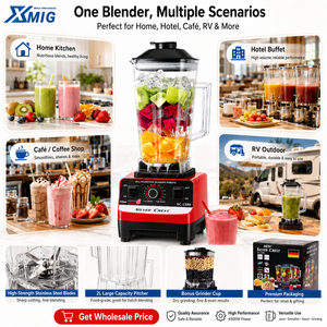 <span class=keywords><strong>Licuadora</strong></span> Comercial de 3000W, 2L+0.6L, 22000rpm, Cuchillas de Acero Inoxidable, a Prueba de Fugas, para Restaurantes, Hoteles, Cafeterías y Cadenas de Suministro - Product Image 6