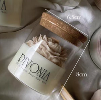 Dropshipping Bougies parfumées à la fleur faites à la main Parfum d'intérieur Bougies parfumées en gros Cire de soja biologique Bougie parfumée en cristal