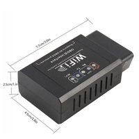 Adaptateur Mini ELM327 Plug & Play, Interface RF OBD2, Lecteur de Code, 5-12V, Garantie 3 Ans, KONNWEI KW910 pour Outil de Diagnostic Automobile