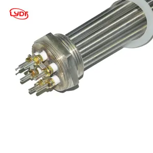 Various customizations Stamped connection Argon arc welding machine method High power flange heating tube