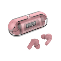 Casque sans fil F80 avec écran LED transparent, son stéréo, 5.3 Q26 Pro, écouteurs intra-auriculaires pour musique, jeux et sport