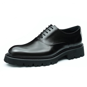 Zapatos Británicos para Hombre - Cuero de Grano Entero, Zapatos con Suela Gruesa y Elevada, Zapatos de Vestir de Cuero Genuino, Directo del Fabricante - Product Image 1