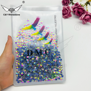 أحجار بالأشكال الفاخرة CY HS عالية الجودة مكواة على أحجار الراين الكريستالية الزجاجية للإصلاح الساخن للملحقات - Product Image 5