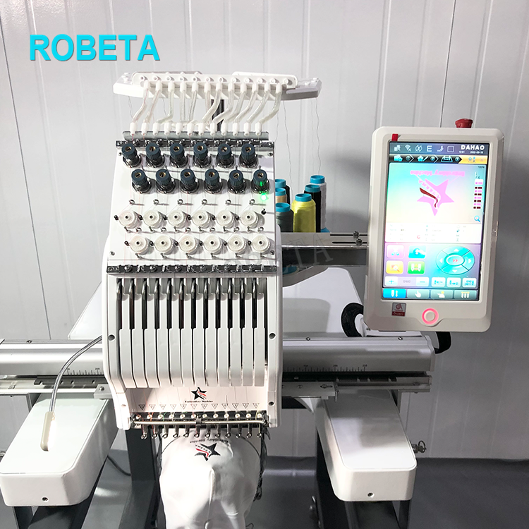 Одноголовочная трубчатая швейная машина для вышивки компьютеризированная