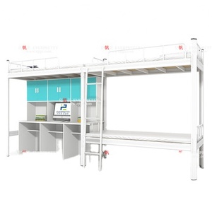 Bán hàng nóng mạnh mẽ thoải mái chất lượng cao New hiện đại Đại Học ký túc xá ký túc xá kim loại giường tầng - Product Image 4