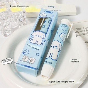 Penghapus Pensil Karet Desain Kartun Lucu yang Dapat Ditarik untuk Alat Tulis Siswa Sekolah Dasar, Membersihkan Sisa Sisaan - Product Image 5