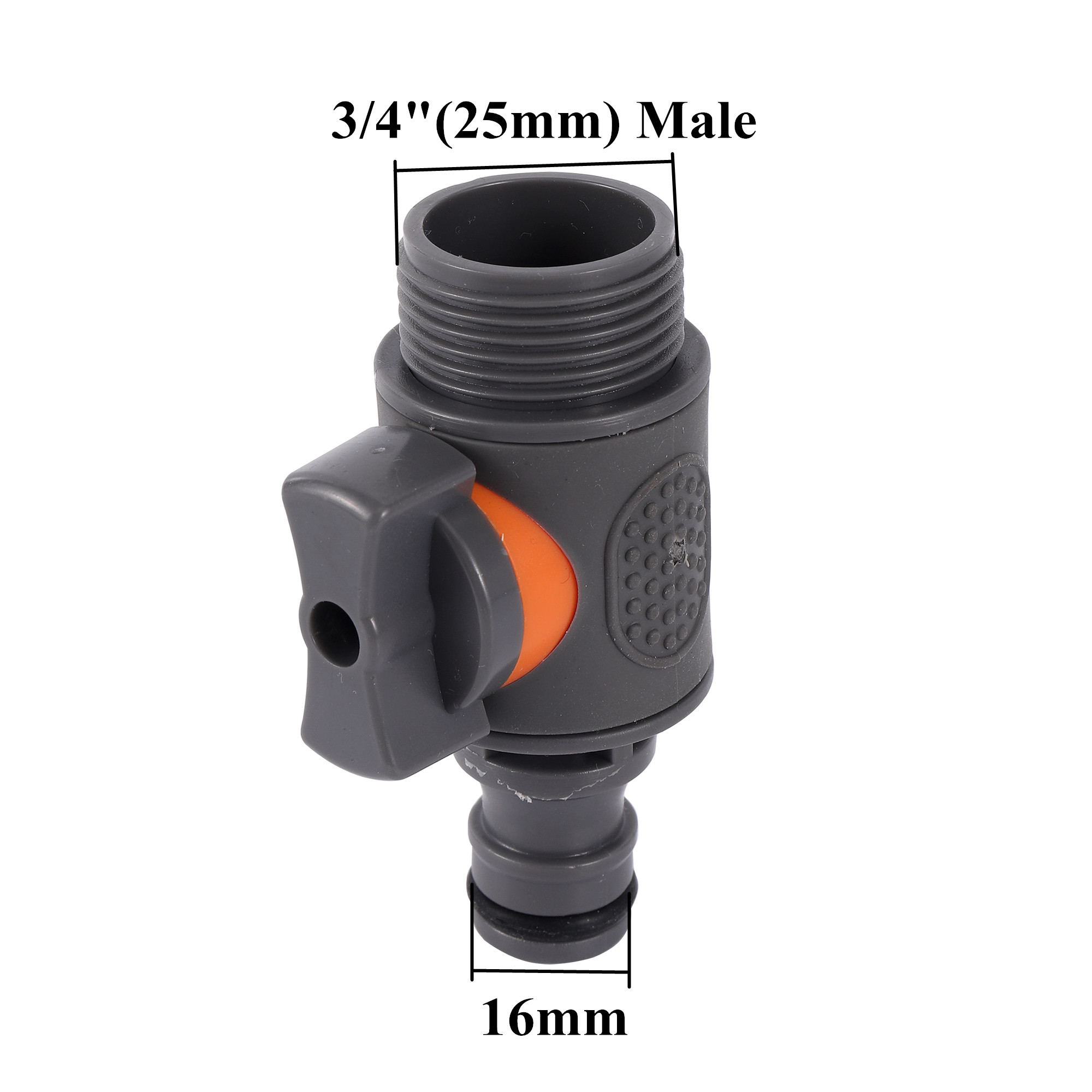 Raccord rapide à filetage mâle 3/4" pour valve