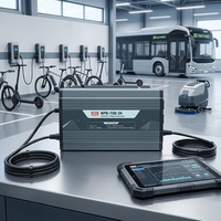 Chargeur intelligent Meanwell Power NPB-750-12/24/48V à sortie unique pour batteries au plomb/lithium 2/3 segments 50Hz, alimentation CC Sugon