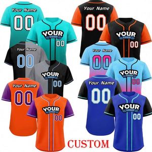 Custom <b>Heat</b>-Transfer Printed Breathable Unisex Baseball Jersey Plus Size Short Mesh Pockets Wholesale Moisture Wicking Quick Dry - Product Image 6