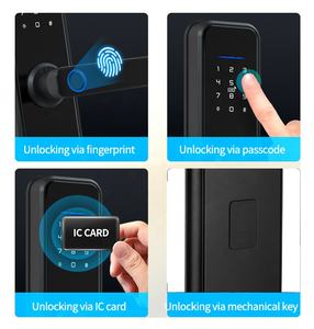 स्मार्ट होम 6068 डिजिटल हाई सिक्योरिटी डोर लॉक अलार्म होम फिंगरप्रिंट स्मार्ट लॉक - Product Image 3