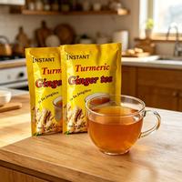 Sachets individuels de 18 g, boîte de 20 unités, sachets de thé instantané au curcuma et au gingembre