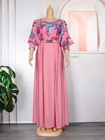 Robe de Soirée Fourreau Africaine de Luxe 2023 Grande Taille pour Femme, Robe de Mariage Élégante à Paillettes et Dentelle, Sexy pour Fête