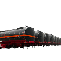 Nouveau 50 tonnes réservoir de bitume chauffé semi-remorque 3 essieux 50 M3 acier inoxydable carburant citerne asphalte chauffage nouvelle technologie Innovation