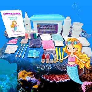 Kit de slime en mousse et nuages moelleux, tout pour faire du slime en cubes de gelée, kit de fabrication de slime sirène, fournitures pour filles - Product Image 1