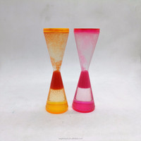 Minuterie de sable liquide à écoulement inverse nouveauté horloge à eau acrylique minuterie liquide
