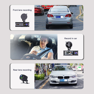 Cámara para Coche F5 de <span class=keywords><strong>3</strong></span> Canales con WiFi, Grabación Frontal + Interior + Trasera <span class=keywords><strong>en</strong></span> 2K, Pantalla de <span class=keywords><strong>3</strong></span>.16 Pulgadas, H.264, Sensor G - Product Image 3