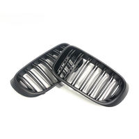 Grille avant noire brillante populaire pour BMW X3 F25 LCI 2014-2017, double barre en maille