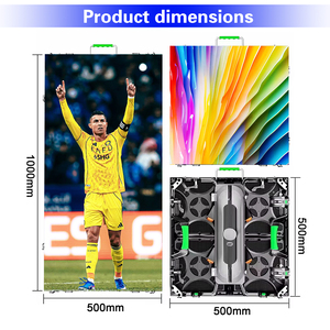 จอ LED กลางแจ้ง ขนาด 500x500 500x1000 มม. ความละเอียดสูง P2.976 P3.91 P4.81 สำหรับเช่าใช้งานบนเวที  แสดงผลคมชัด มาตรฐานกันน้ำ IP65 P3.91 - Product Image 2