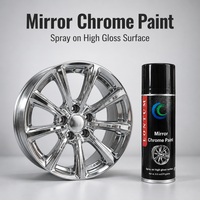 Miroir de voiture 400ML Or Chrome Effet Aérosol Couleur Précision Couleur Lieu Couleurs Métalliques Peinture de voiture Peinture en aérosol