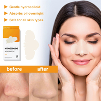 Eelhoe 10 patchs hydrocolloïdes pour le nez, masque nasal nettoyant et exfoliant, patch anti-points noirs