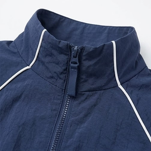 Breathable Quick Dry Sport Windbreaker Jogging <b>Jacket</b> For Sale Wholesale 100% Cotton Printed Solid Jogging <b>Jacket</b> - Product Image 3