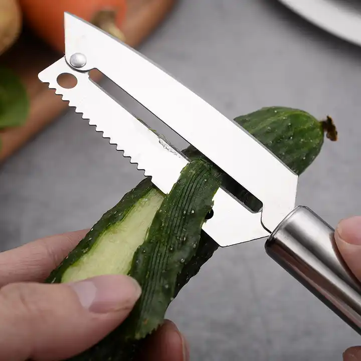 Éplucheur Légumes et Fruits, 2 Pièces Éplucheur en Acier