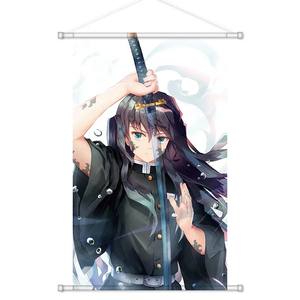 Хорошие продажи, дизайн под заказ, деревянный настенный баннер, Простой Холст, полотно, прокручиваемые тканевые рекламные флаги и баннеры - Product Image 2