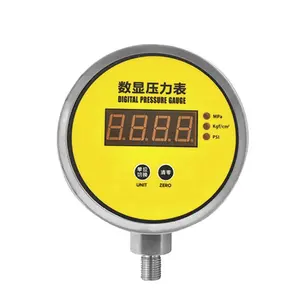 LCD display 24VDC/22VAC/380VAC psi mpa smart digital gas water pressure gauge