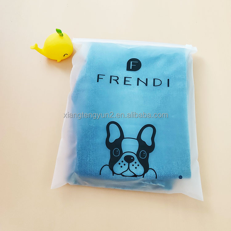 Custom Logo Eco-Friendly Zipper Clothing Bags Apparel Packaging for Offset Printing