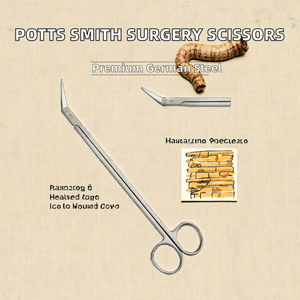 Potts Smith 45 °   Tijeras Quirúrgicas Cardiovasculares Anguladas |   Acero Inoxidable Alemán de 19 cm - Product Image 3