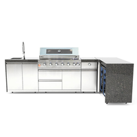Cuisinière à gaz électrique de 48 pouces, 6 brûleurs, en acier inoxydable, avec four et grille