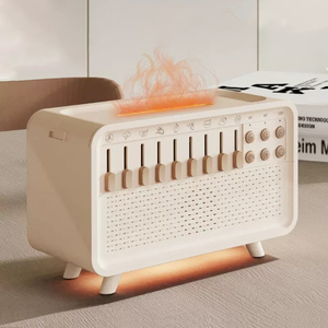 Luftbefeuchter mit Aufwachlicht, Weißes Rauschen, LED-Tischleuchten, Sonnenaufgang-LED-Lampen, Nachtlichter, Wecker, 8 Naturgeräusche, <span class=keywords><strong>Timer</strong></span>, Dekoration - Product Image 2