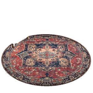 วาน ซินหลงพรมเปอร์เซียทรงกลม พรมปูพื้นระเบียงกันคราบสกปรกกลางแจ้ง ซักด้วยเครื่องได้ 80-110 ซม. - Product Image 5