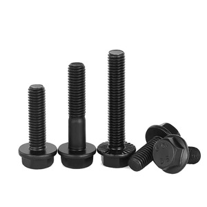 Gb5789 Hex Flange Bolts M5 M8 M10 M12 M14 M16 10.9 Grade Alloy Steel Black Oxide Fully Threaded Standard Use - Product Image 4