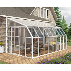 Estructura de aluminio que se adjunta a <span class=keywords><strong>la</strong></span> pared jardín de invierno, Solarium, terraza acristalada con policarbonato - Product Image 1
