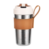 Tasse à café isolée double couche en titane, tasse à café isolée sous vide en titane haut de gamme pour le bureau